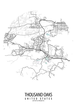 Thousand Oaks Map Circle