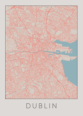 Dublin Vintage Map