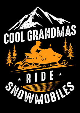 Snowmobiling Grandma