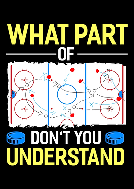 Ice Hockey Player Puck