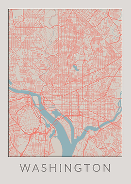 Washington Vintage Map