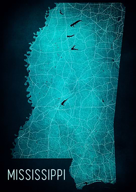 Mississippi State Map