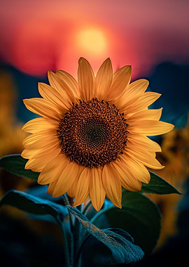 Sunflower sunset