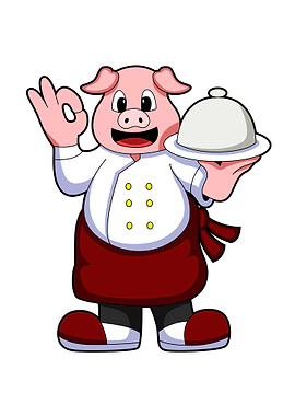 Pig Cook Serving plate