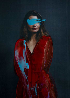 Abstract female portrait