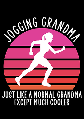 badass jogging grandma