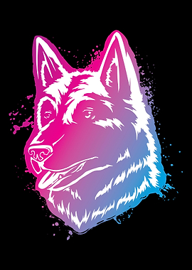German Shepherd Art