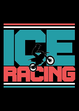 Ice Racing Motocross Biker