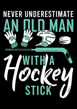 Ice Hockey Player Puck