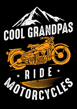Cool Grandpa And Biker