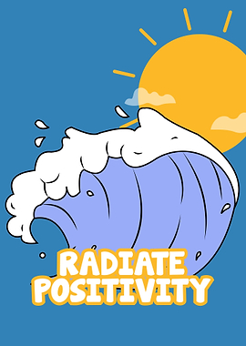 Wave and Sun Illustration