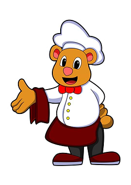 Bear Cook Cooking apron