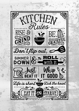 Kitchen Funny Wall Decor