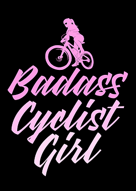 badass cyclist girl