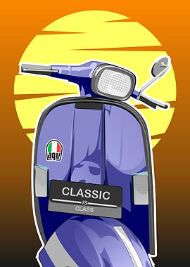 A Sunset Vespa