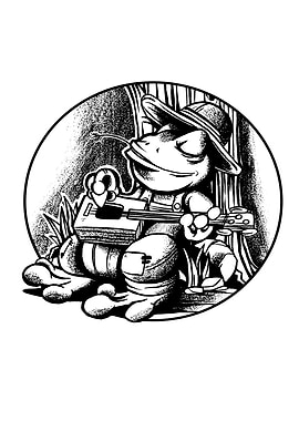 FROG CIGAR BOX GUITAR