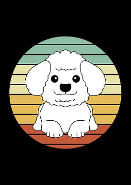 Toy Poodle Retro
