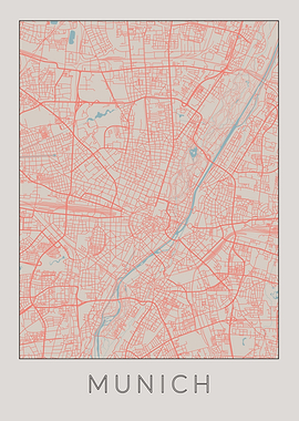 Munich Vintage Map