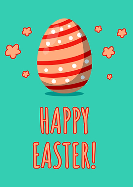 Happy Easter with Egg