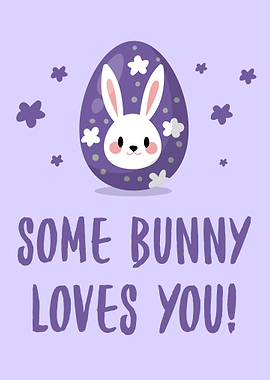 Funny Easter Bunny Egg