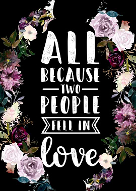 Two people fall in love