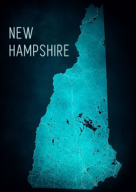 New Hampshire State Map