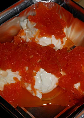 Greek jogurt sweet carrots
