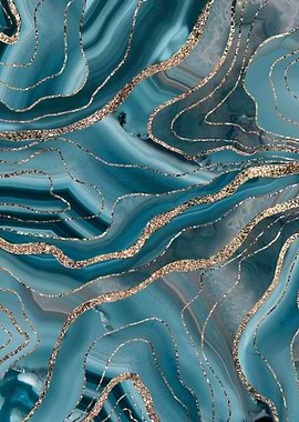 Blue Gray Agate Glitter 1