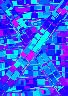 Colour pattern blue pink