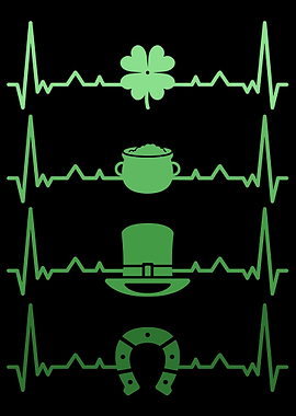 St Patricks Day Heartbeat