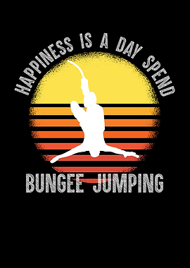 Happiness bungee jumping