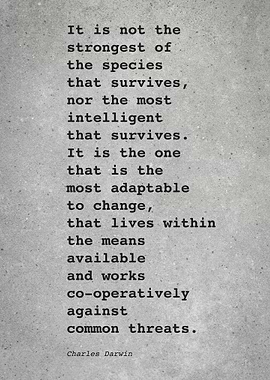 Charles Darwin Quote L001