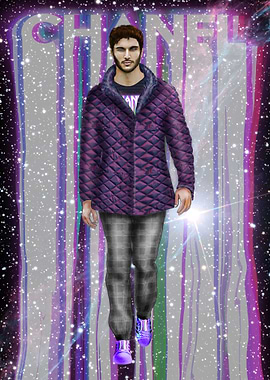 Diamond quilted jacket