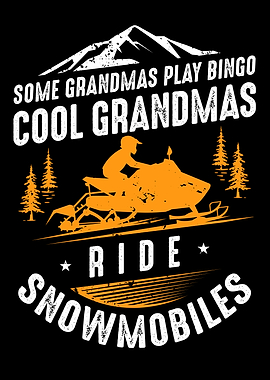 Snowmobiling Grandma