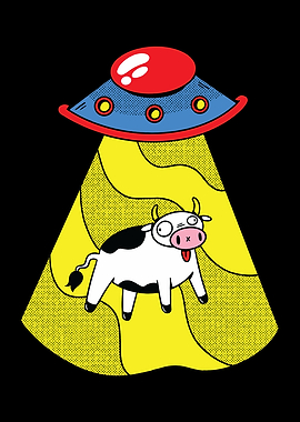 Funny Alien Ufo stealing