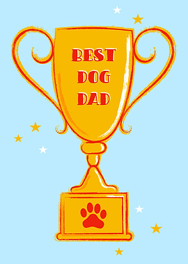 Dest Dog Dad Trophy