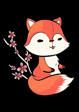 Kawaii Fox Fox Lover and J