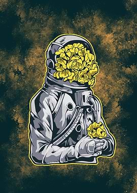 Yellow bloom in space