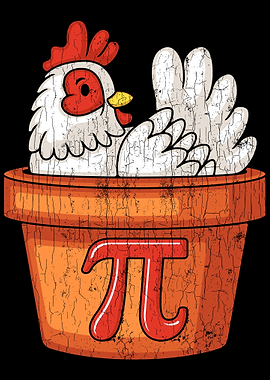 Chicken Pi Apparel Pi Day