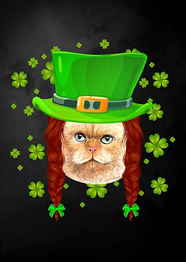 Lucky Cat St Patricks Day