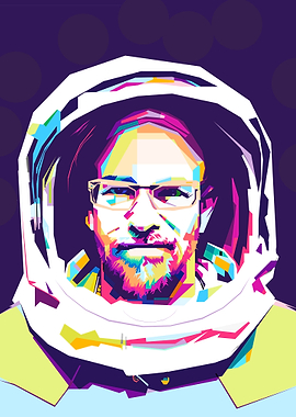 Astronaut Portrait WPAP