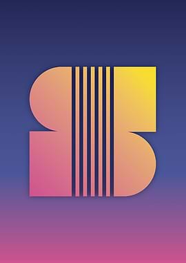 80s Retro Letter S