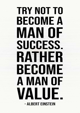 Man of Success vs Value