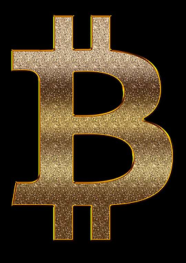 Bitoin Symbol Gold