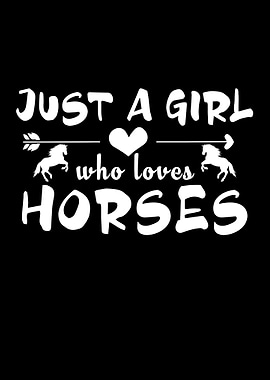 A girl who loves horses