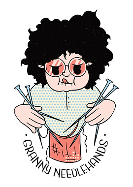 Knitting grandma gift