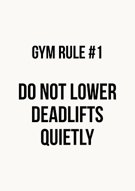 Gym Rule Deadlift
