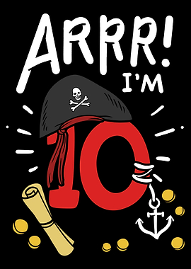 10th Birthday Pirate Ten Y