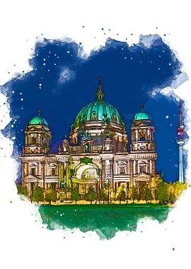 berlin in watercolor