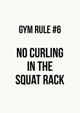 Gym Rule Curl Squat Rack